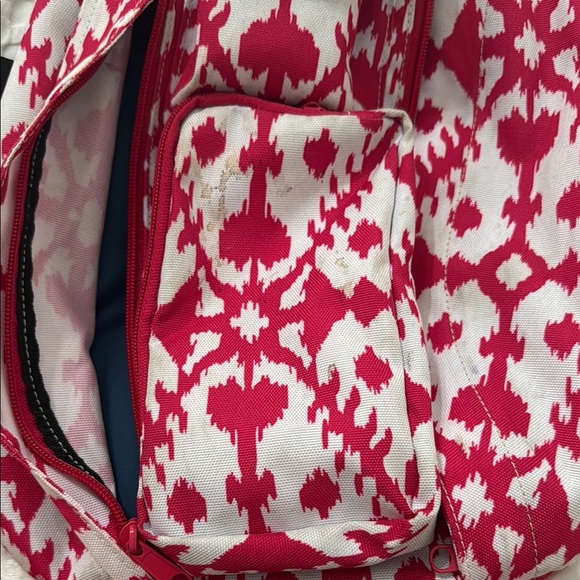 Kavu Pink and White Backpack with Geometric Design - Picture 2 of 2